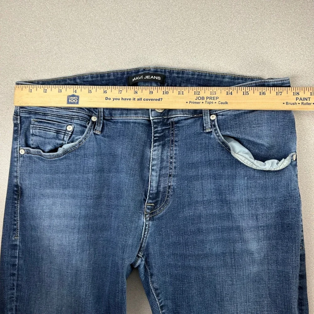 Mavi Jeans Denim Pants Mens 35x31.5 Blue‎ Medium Wash Organic Cotton Stretch